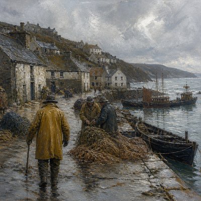 wide landscape with natural scenery — Newlyn Art Style
