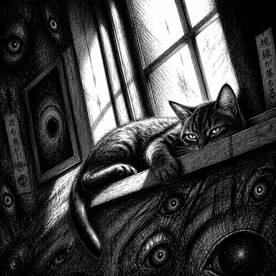 a cat lounging in a sunlit window