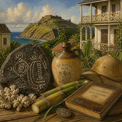 still life with everyday objects — Saint Kitts Art Style