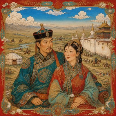 portrait of two people together