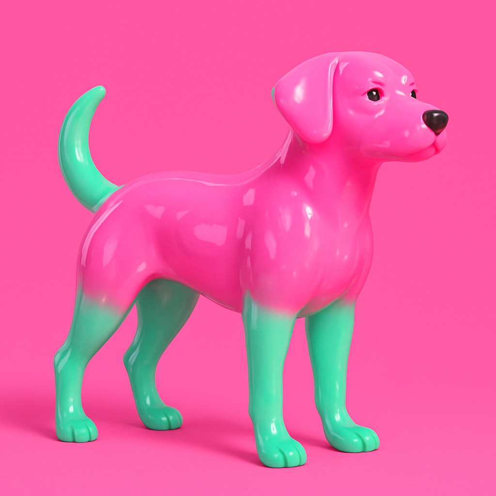 animal standing in natural pose