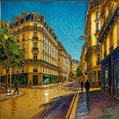 Enamel Art Style Style Transfer Example