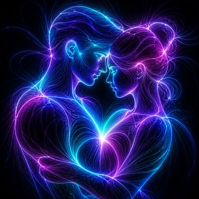 portrait of two people together