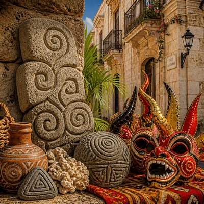 still life with everyday objects — Dominican Art Style