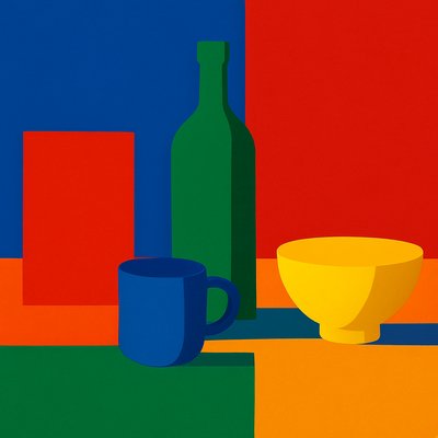 still life with everyday objects