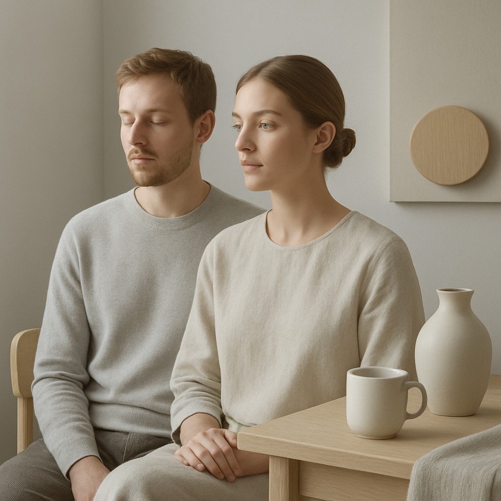 portrait of two people together