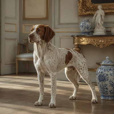animal standing in natural pose