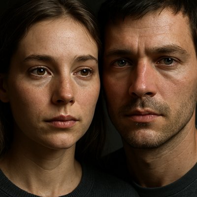 portrait of two people together