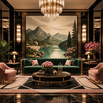 Hollywood Regency Interior Design 2