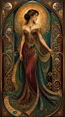full-length portrait of an elegant figure