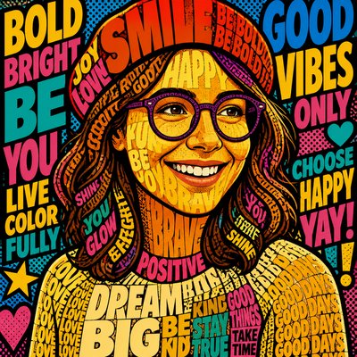 Typography Pop Art Style Style Transfer Example