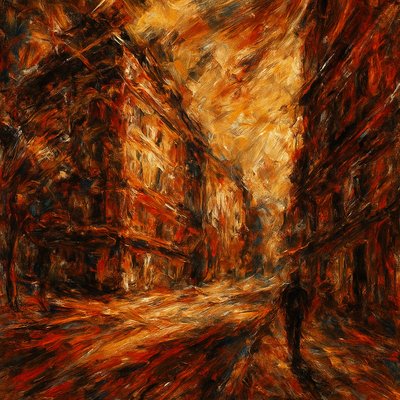 Gestural Figurative Art Style Style Transfer Example