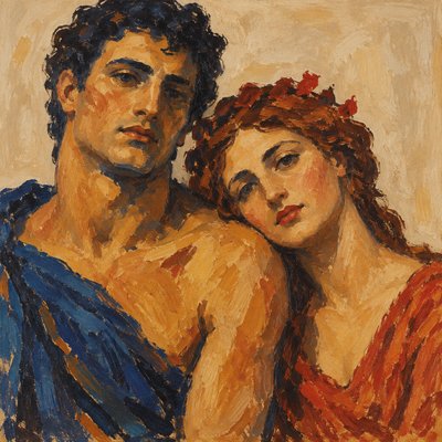 portrait of two people together