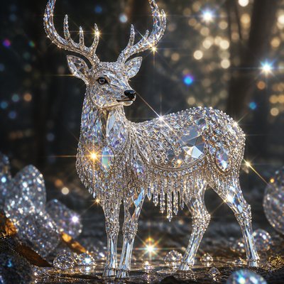 animal standing in natural pose — Crystal Jewelry Style