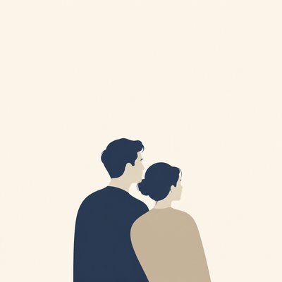 portrait of two people together