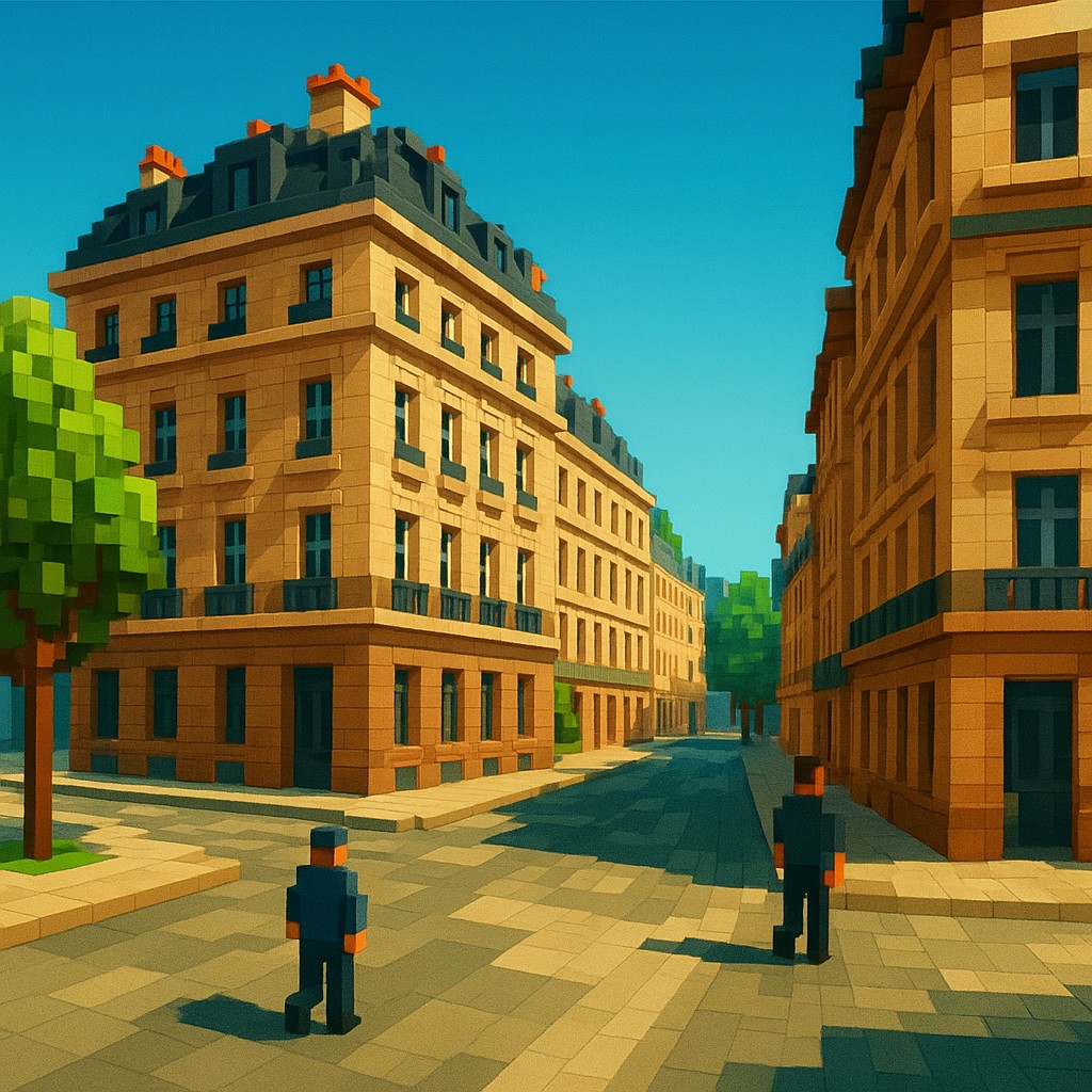 Voxel Art Style Style Transfer Example