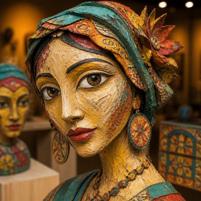 Papier-Mache Art Style 1
