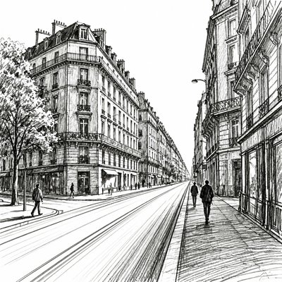 Leading Lines Art Style Style Transfer Example