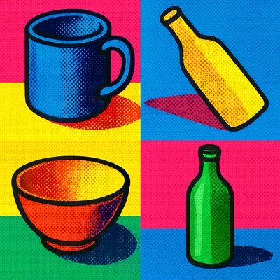 still life with everyday objects