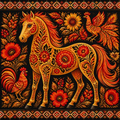 animal standing in natural pose — Ukrainian Art Style