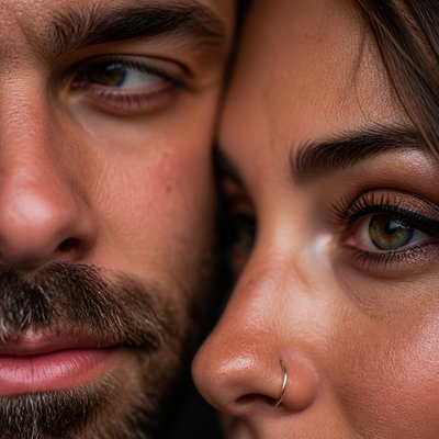 portrait of two people together