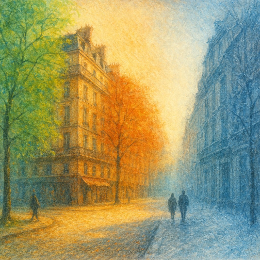 Seasonal Nature Art Style Transfer Example