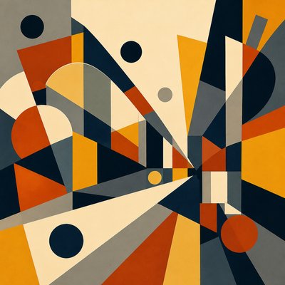 Abstract Shapes Art Style Style Transfer Example