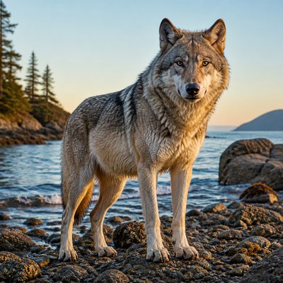 animal standing in natural pose