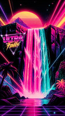 towering waterfall cascading down a cliff