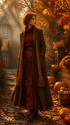 full-length portrait of an elegant figure