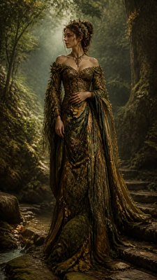 full-length portrait of an elegant figure
