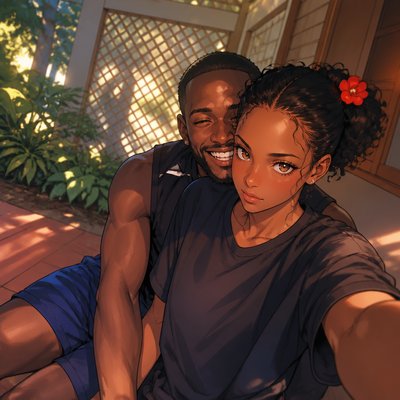 a man and a woman sitting next to each other