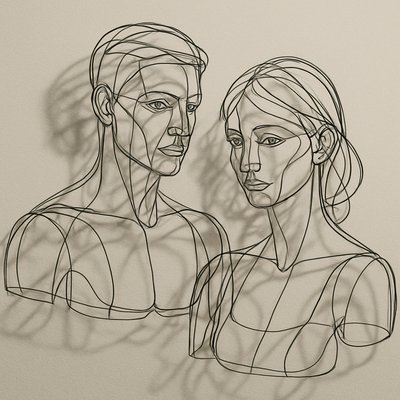 portrait of two people together