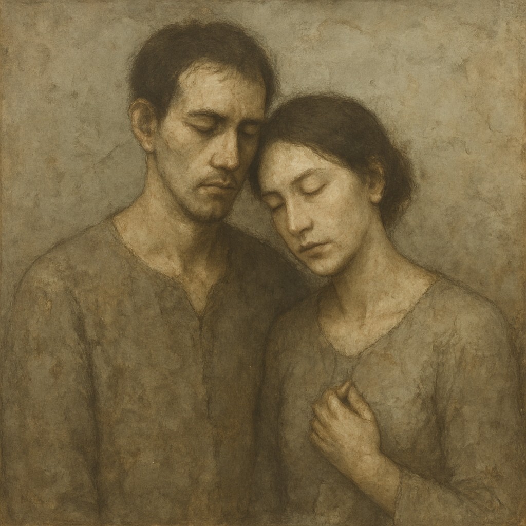 portrait of two people together