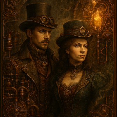 portrait of two people together