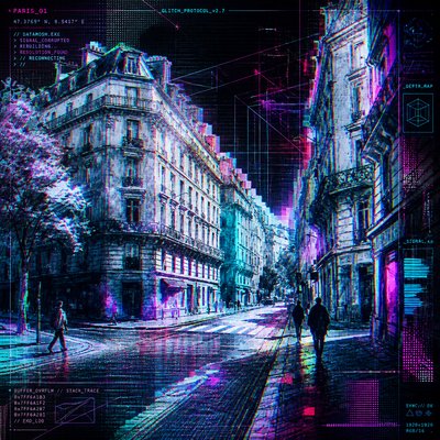 New Media Art Style Style Transfer Example