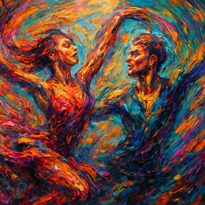 portrait of two people together