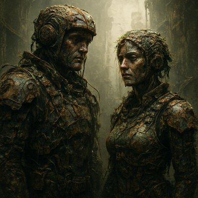 portrait of two people together