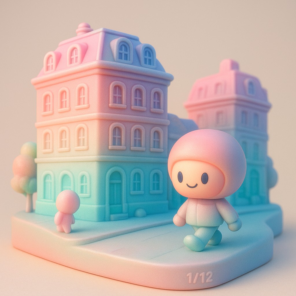 Blind Box Toy Art Style Transfer Example