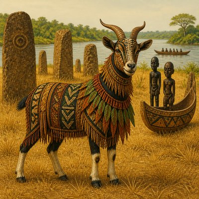 animal standing in natural pose