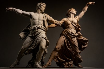 two ancient greek dancers