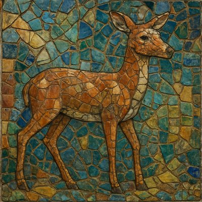 animal standing in natural pose