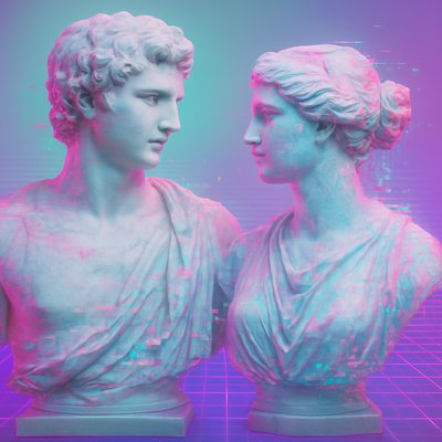 portrait of two people together