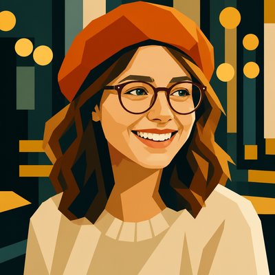 Hard-edge Painting Style Style Transfer Example