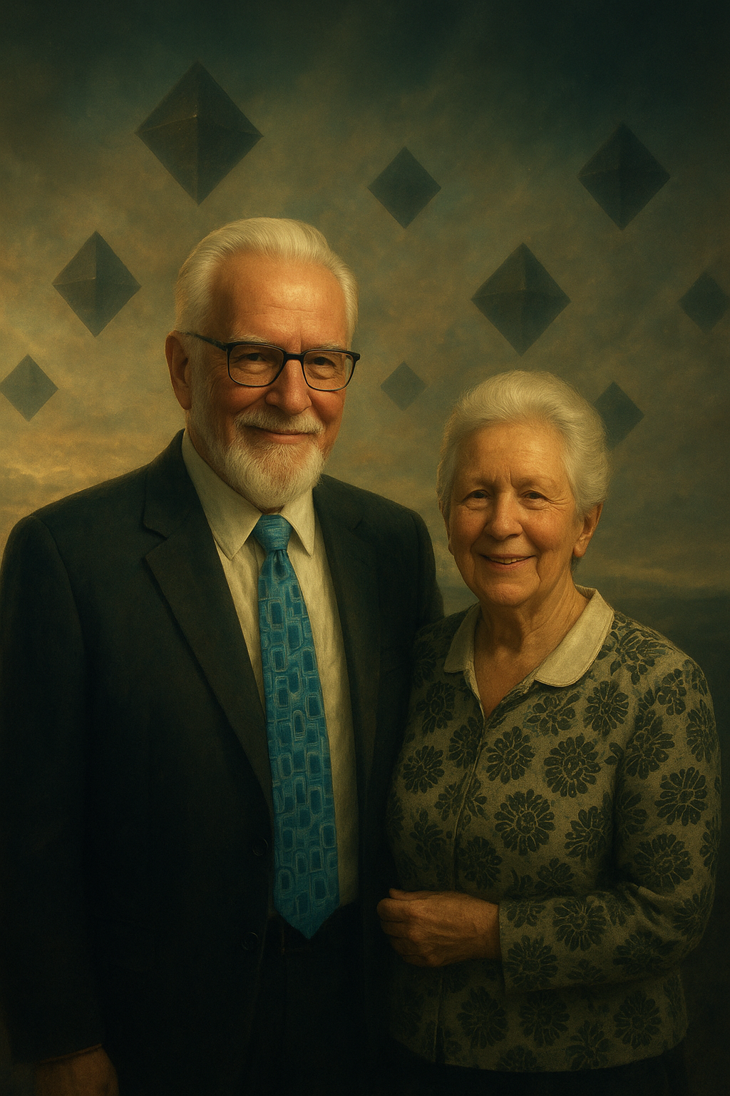 a man and a woman standing next to each other