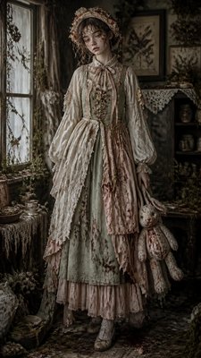 full-length portrait of an elegant figure