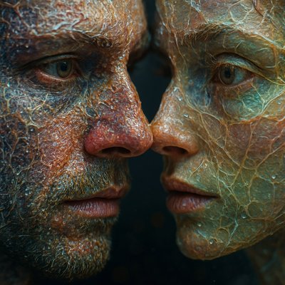 portrait of two people together
