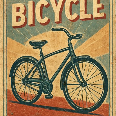 bicyle resting against a wall