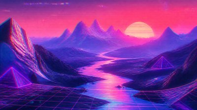 a vast valley with a river winding toward distant mountains at sunrise, no people, no text