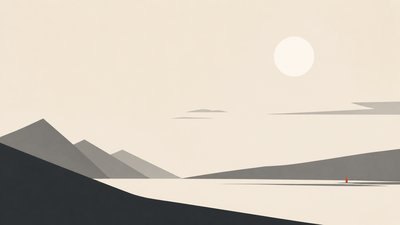sweeping panoramic landscape with a dramatic sky